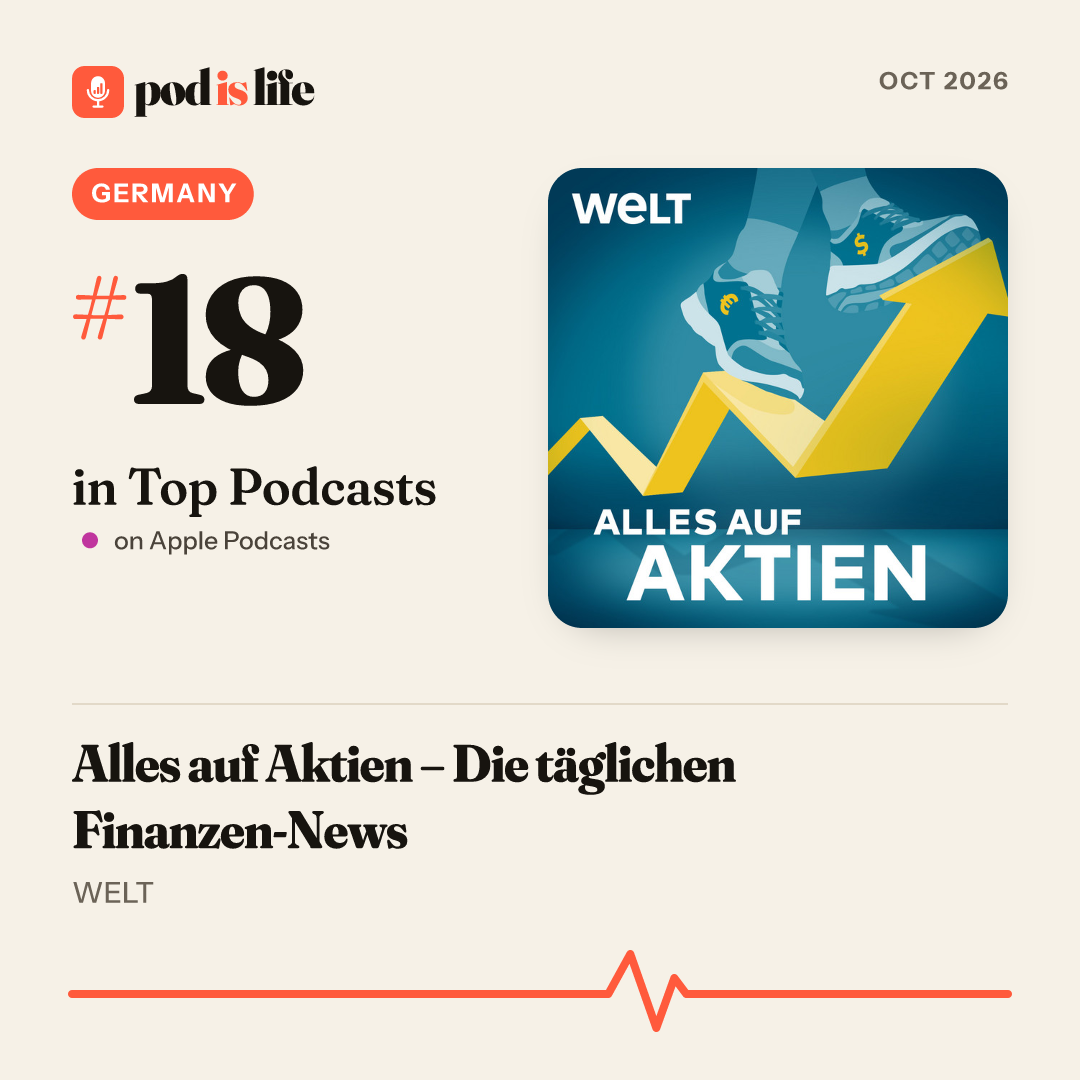 Share card: #18 overall, Germany on Apple Podcasts