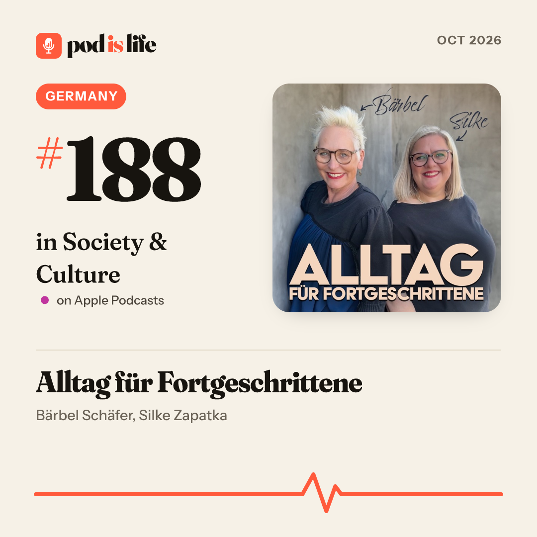 Share card: #188 in Society & Culture, Germany on Apple Podcasts