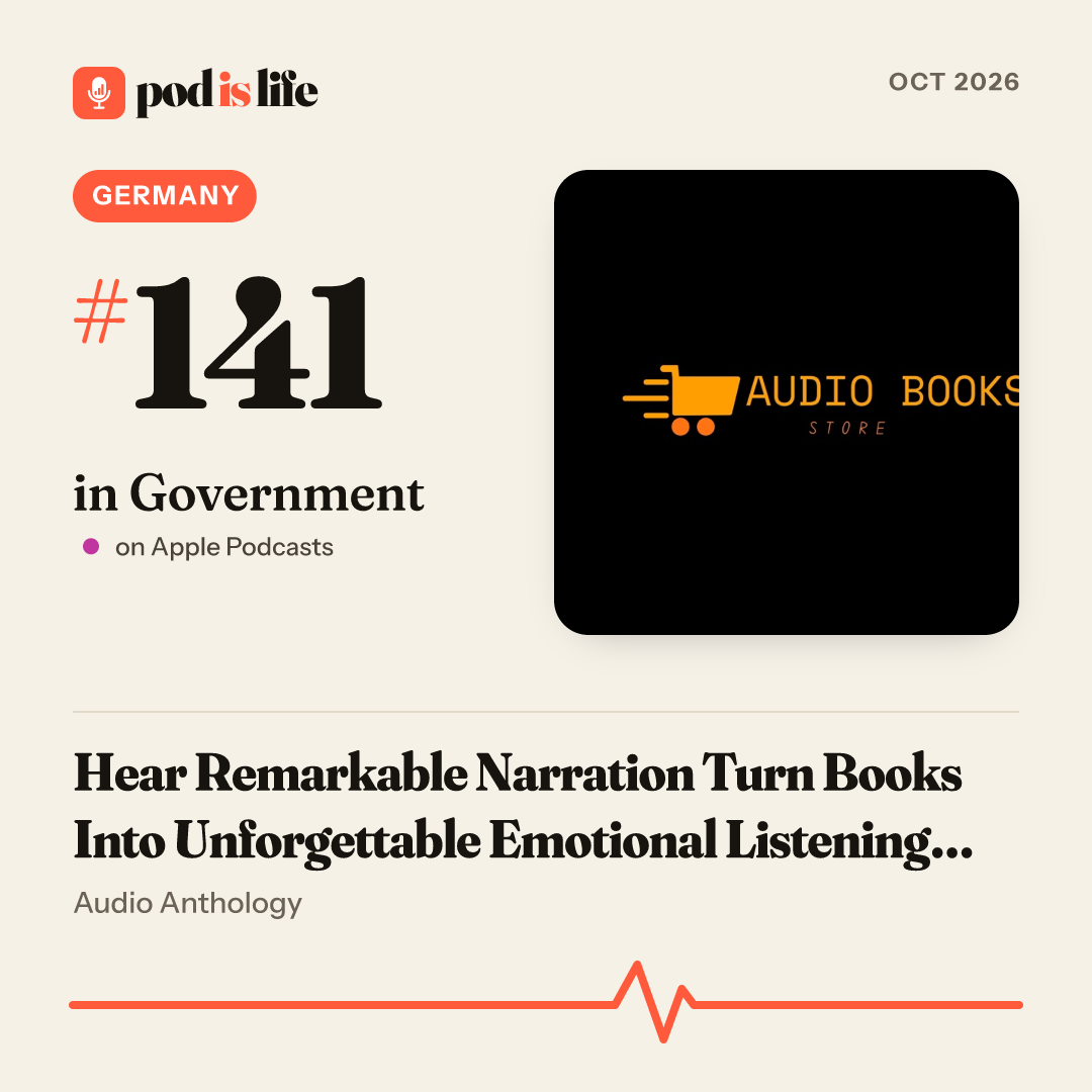 Share card: #144 in Government, Germany on Apple Podcasts