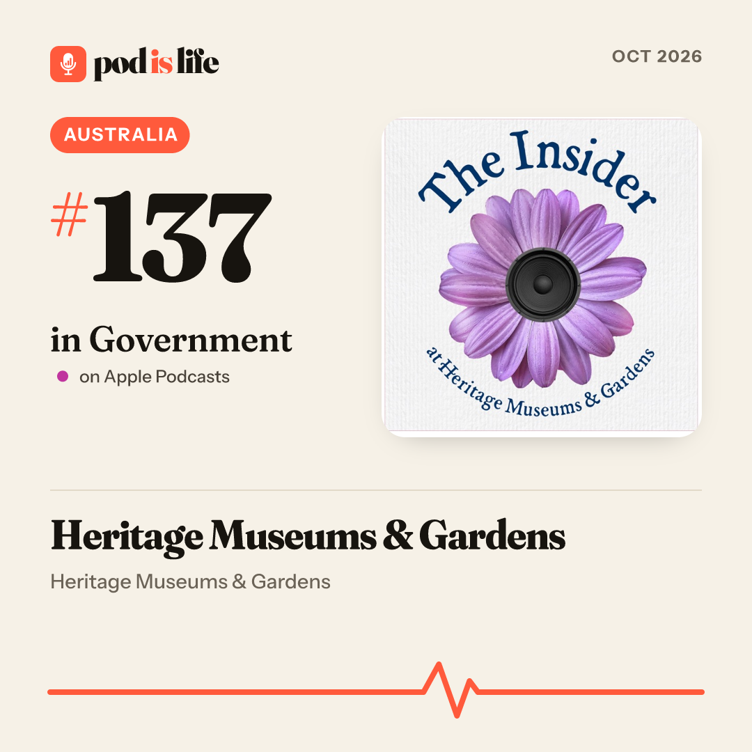 Share card: #137 in Government, Australia on Apple Podcasts