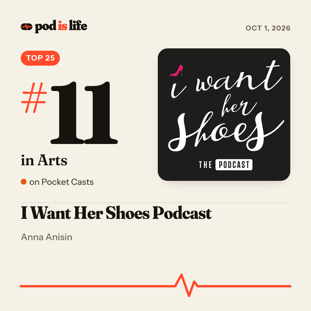 Share card: #11 in Arts on Pocket Casts