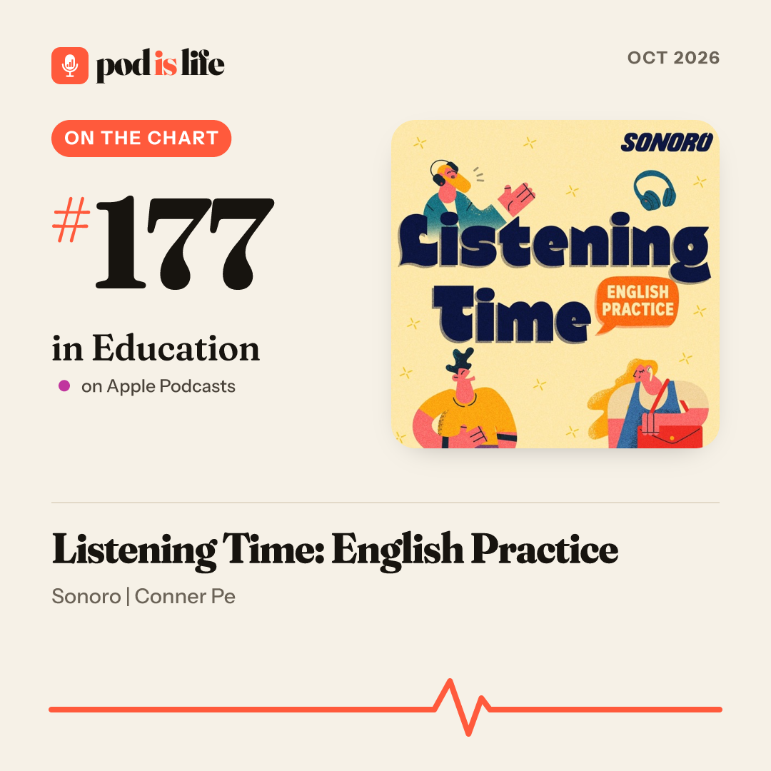 Share card: #177 in Education on Apple Podcasts