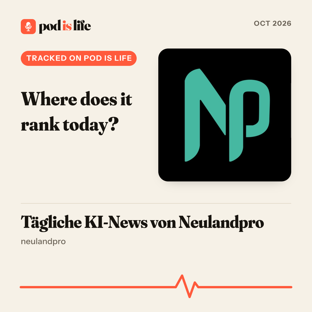 Share card: #176 in Technology, Germany on Apple Podcasts
